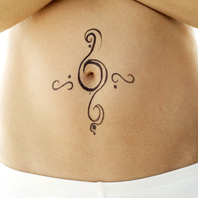 Tribal Navel Tattoo